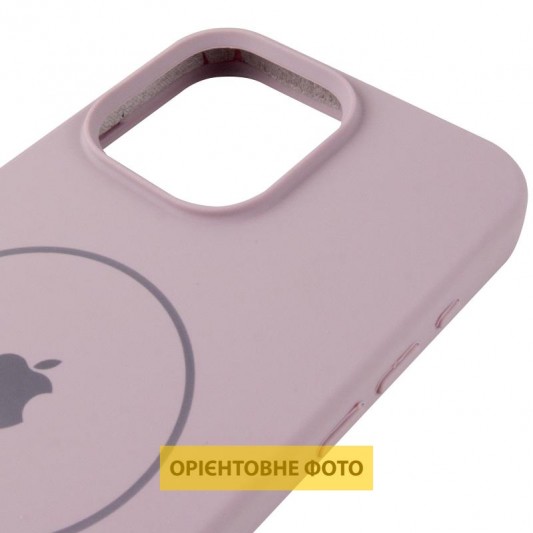 Чохол Silicone Case Full Protective (AA) V2 with MagSafe для Apple iPhone 16 (6.1") Сірий / Lavender - зображення 3 
