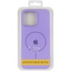 Чохол Silicone Case Full Protective (AA) V2 with MagSafe для Apple iPhone 16 (6.1") Бузковий / Dasheen