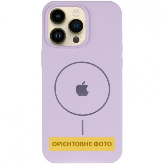 Чохол Silicone Case Full Protective (AA) V2 with MagSafe для Apple iPhone 16 (6.1") Бузковий / Lilac