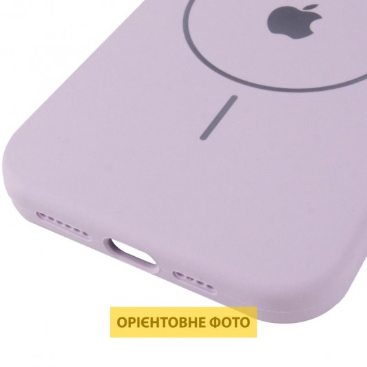 Чохол Silicone Case Full Protective (AA) V2 with MagSafe для Apple iPhone 16 (6.1") Бузковий / Lilac - зображення 4 