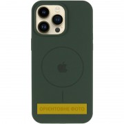 Чохол Silicone Case Full Protective (AA) V2 with MagSafe для Apple iPhone 16 Pro (6.3") Зелений / Cyprus Green