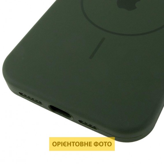 Чохол Silicone Case Full Protective (AA) V2 with MagSafe для Apple iPhone 16 Pro (6.3") Зелений / Cyprus Green
