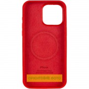 Чохол Silicone Case Full Protective (AA) V2 with MagSafe для Apple iPhone 16 Pro (6.3") Червоний / Red