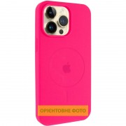 Чохол Silicone Case Full Protective (AA) V2 with MagSafe для Apple iPhone 16 Pro (6.3") Рожевий / Barbie pink