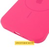 Чехол Silicone Case Full Protective (AA) V2 with MagSafe для Apple iPhone 16 Pro (6.3") Розовый / Barbie pink