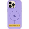 Чохол Silicone Case Full Protective (AA) V2 with MagSafe для Apple iPhone 16 Pro (6.3") Бузковий / Dasheen