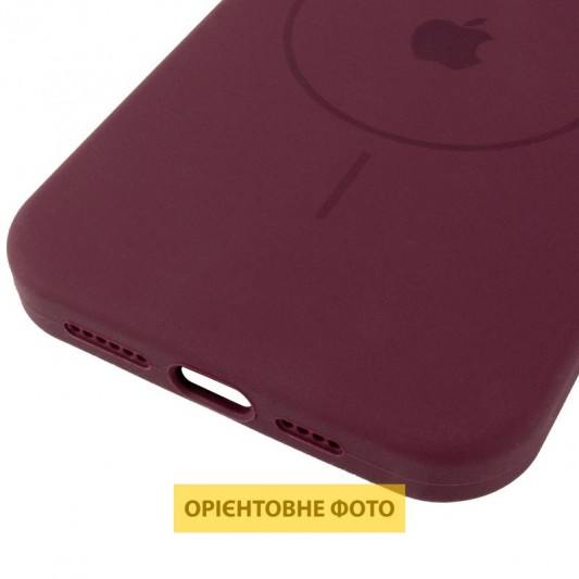 Чохол Silicone Case Full Protective (AA) V2 with MagSafe для Apple iPhone 16 Pro Max (6.9") Бордовий / Plum - зображення 4 