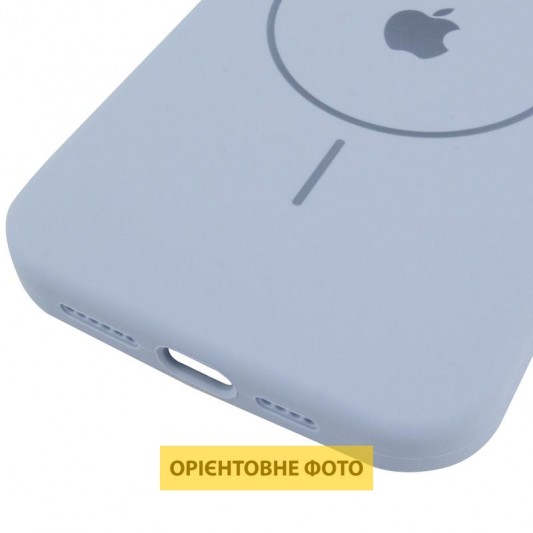 Чохол Silicone Case Full Protective (AA) V2 with MagSafe для Apple iPhone 16 Pro Max (6.9") Блакитний / Lilac Blue - зображення 4 