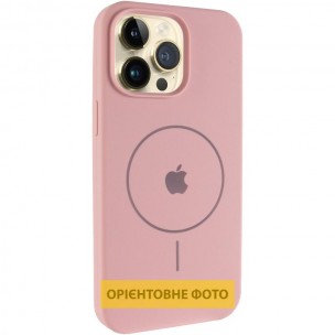 Чехол Silicone Case Full Protective (AA) V2 with MagSafe для Apple iPhone 16 Pro Max (6.9") Розовый / Pink Sand