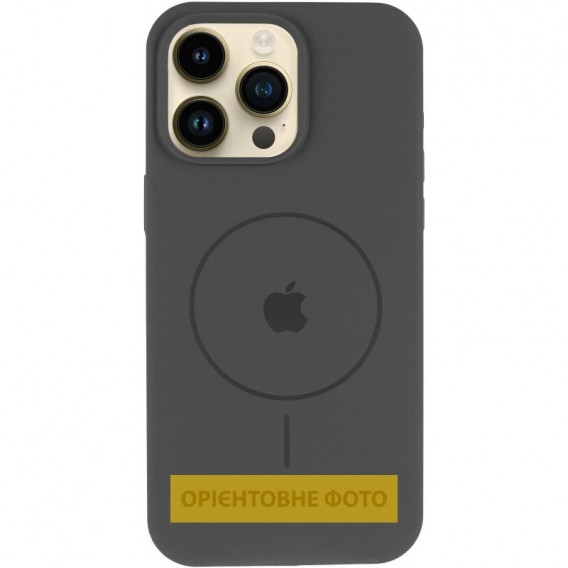 Чохол Silicone Case Full Protective (AA) V2 with MagSafe для Apple iPhone 16 Pro Max (6.9") Сірий / Dark Gray
