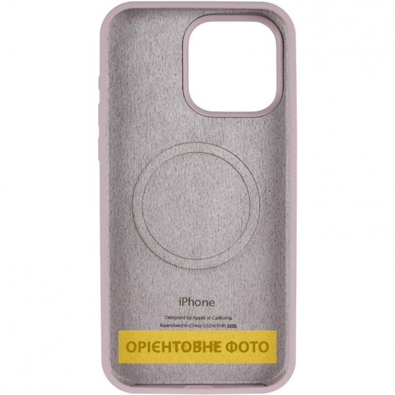 Чохол Silicone Case Full Protective (AA) V2 with MagSafe для Apple iPhone 16 Pro Max (6.9") Сірий / Lavender