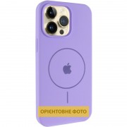 Чохол Silicone Case Full Protective (AA) V2 with MagSafe для Apple iPhone 16 Pro Max (6.9") Бузковий / Dasheen