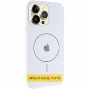 Чохол Silicone Case Full Protective (AA) V2 with MagSafe для Apple iPhone 16e (6.1") Білий / White