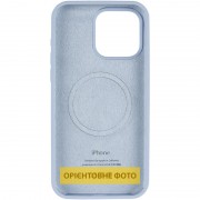 Чохол Silicone Case Full Protective (AA) V2 with MagSafe для Apple iPhone 16e (6.1") Блакитний / Lilac Blue