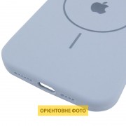 Чохол Silicone Case Full Protective (AA) V2 with MagSafe для Apple iPhone 16e (6.1") Блакитний / Lilac Blue