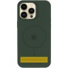 Чохол Silicone Case Full Protective (AA) V2 with MagSafe для Apple iPhone 16e (6.1") Зелений / Cyprus Green