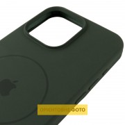 Чохол Silicone Case Full Protective (AA) V2 with MagSafe для Apple iPhone 16e (6.1") Зелений / Cyprus Green