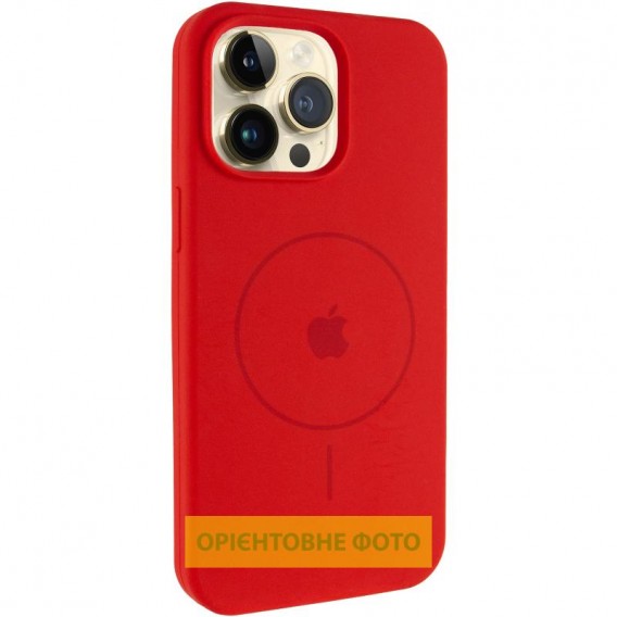 Чохол Silicone Case Full Protective (AA) V2 with MagSafe для Apple iPhone 16e (6.1") Червоний / Red