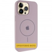 Чохол Silicone Case Full Protective (AA) V2 with MagSafe для Apple iPhone 16e (6.1") Сірий / Lavender