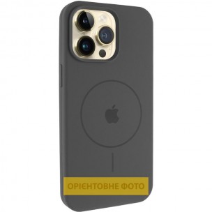 Чохол Silicone Case Full Protective (AA) V2 with MagSafe для Apple iPhone 17 (6.3") Сірий / Dark Gray