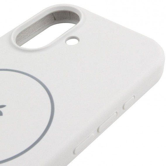 Чохол Silicone Case Full Protective (AA) V2 with MagSafe для Apple iPhone 17 (6.3") Білий / White