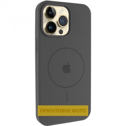 Чохол Silicone Case Full Protective (AA) V2 with MagSafe для Apple iPhone 17 Air (6.5") Сірий / Dark Gray