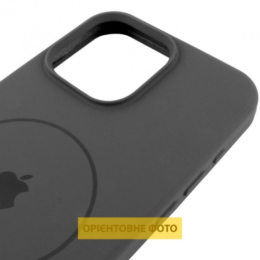Чохол Silicone Case Full Protective (AA) V2 with MagSafe для Apple iPhone 17 Air (6.5") Сірий / Dark Gray - зображення 3 