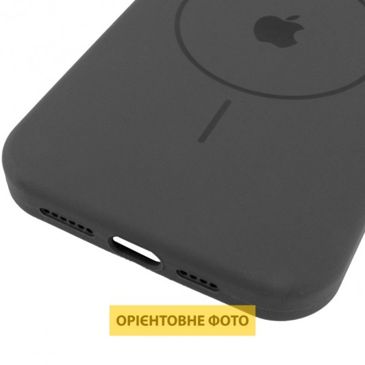 Чохол Silicone Case Full Protective (AA) V2 with MagSafe для Apple iPhone 17 Air (6.5") Сірий / Dark Gray - зображення 4 