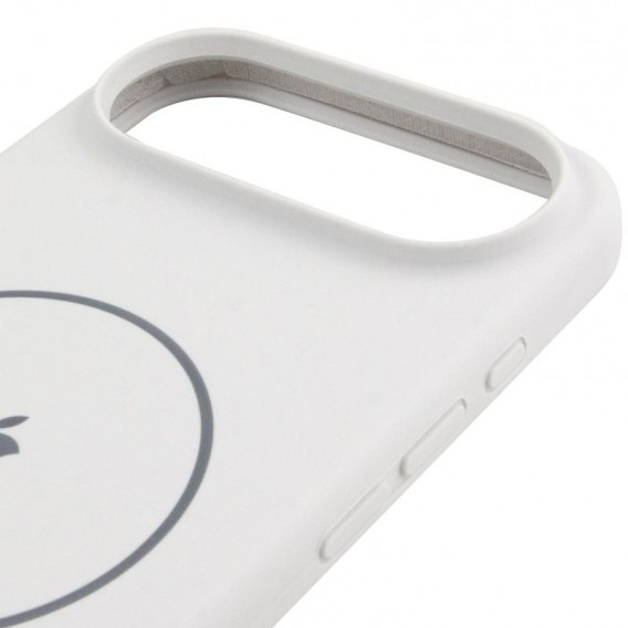 Чохол Silicone Case Full Protective (AA) V2 with MagSafe для Apple iPhone 17 Air (6.5") Білий / White