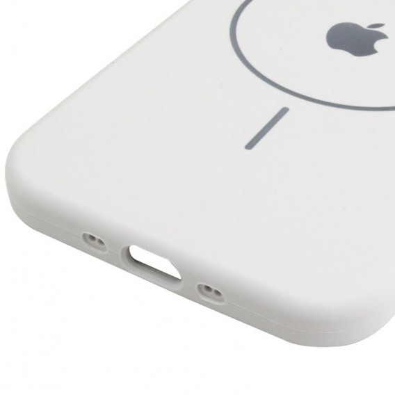 Чохол Silicone Case Full Protective (AA) V2 with MagSafe для Apple iPhone 17 Air (6.5") Білий / White