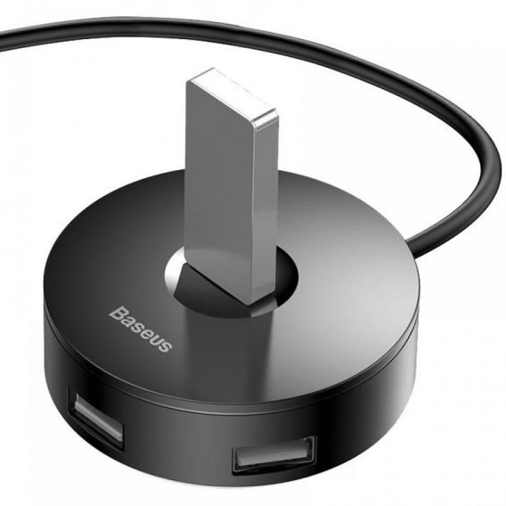 Перехідник HUB Baseus Round Box Type-C to USB 3.0 + 3USB 2.0 (CAHUB-G), Чорний