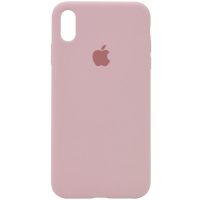 Чохол Silicone Case Full Protective (AA) для Apple iPhone X/XS, Рожевий/Pink Sand