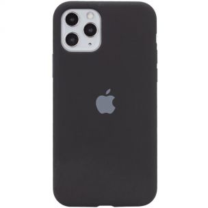 Чехол Silicone Case Full Protective (AA) для Apple iPhone 11 Pro Max, Черный / Black