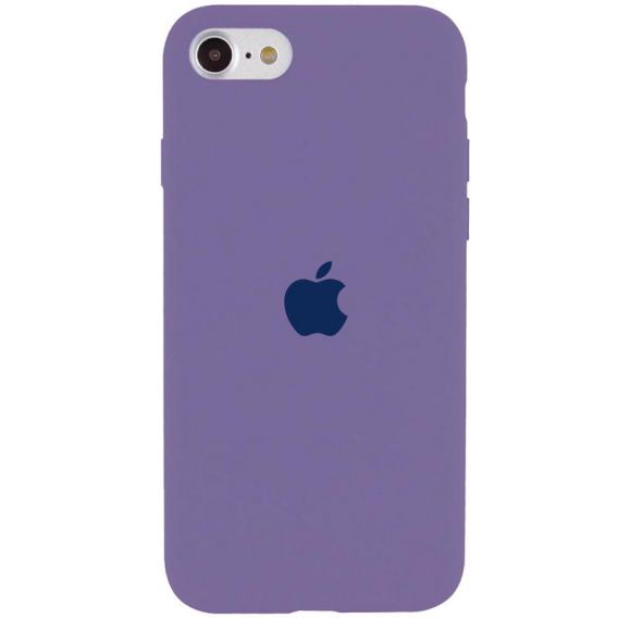 Чохол Silicone Case Full Protective (AA) для Apple iPhone SE (2020) / 7 / 8, Сірий / Lavender Gray