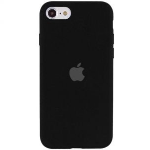 Чохол Silicone Case Full Protective (AA) для Apple iPhone SE (2020) / 7/8, Чорний / Black