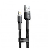 Дата кабель Baseus Cafule Lightning Cable 1.5A (2m) (CALKLF-C) Сірий / Чорний Дата кабель Baseus Cafule Lightning Cable 1.5A (2m) (CALKLF-C) Сірий / Чорний