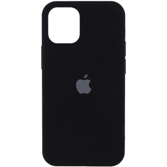 Чохол Silicone Case Full Protective (AA) для Apple iPhone 12 Pro/12, Чорний/Black