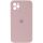 Чохол Silicone Case Square Full Camera Protective (AA) Apple iPhone 11 Pro Max, Рожевий / Pink Sand