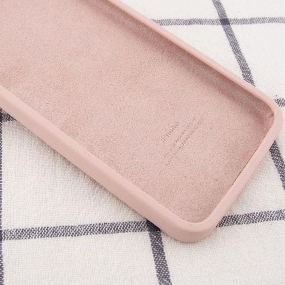 Чохол Silicone Case Square Full Camera Protective (AA) Apple iPhone 11 Pro Max, Рожевий / Pink Sand