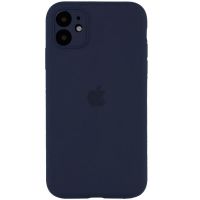 Чохол Silicone Case Full Camera Protective (AA) Apple iPhone 12, Темно-синій / Midnight blue