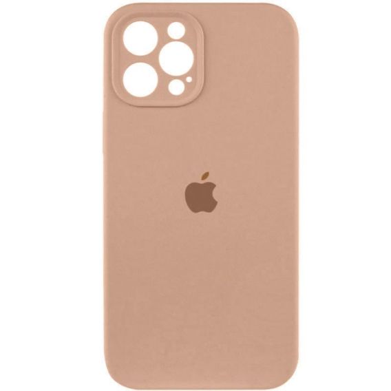Чохол Silicone Case Full Camera Protective (AA) для Apple iPhone 12 Pro, Бежевий / Desert Gold