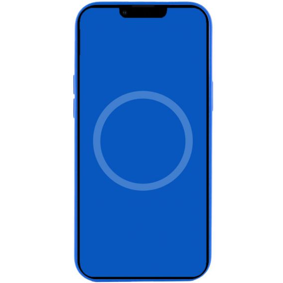 Чохол Silicone case (AAA) with Magsafe and Animation для Apple iPhone 12 Pro / 12, Синій / Capri Blue