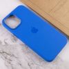 Чохол Silicone case (AAA) with Magsafe and Animation для Apple iPhone 12 Pro / 12, Синій / Capri Blue