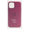Чохол Silicone case (AAA) with Magsafe and Animation для Apple iPhone 12 Pro / 12, Бордовий / Plum