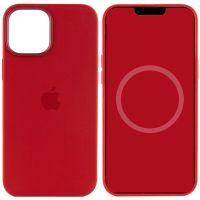 Чохол Silicone case (AAA) with Magsafe and Animation для Apple iPhone 12 Pro / 12, Червоний / Red