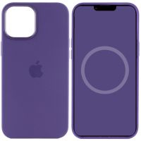Чохол Silicone case (AAA) with Magsafe and Animation для Apple iPhone 12 Pro / 12, Фіолетовий / Amethyst
