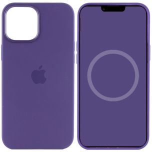 Чехол Silicone case (AAA) with Magsafe and Animation для Apple iPhone 12 Pro / 12, Фиолетовый / Amethyst