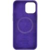 Чохол Silicone case (AAA) with Magsafe and Animation для Apple iPhone 12 Pro / 12, Фіолетовий / Amethyst