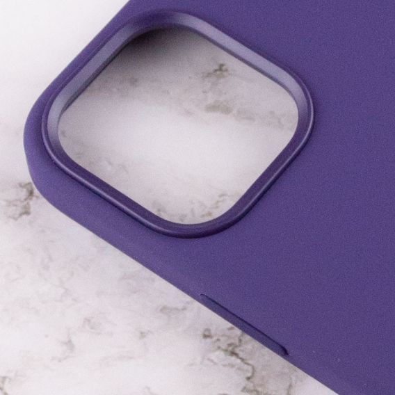 Чохол Silicone case (AAA) with Magsafe and Animation для Apple iPhone 12 Pro / 12, Фіолетовий / Amethyst