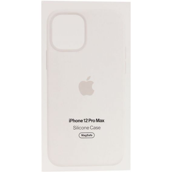 Чохол Silicone case (AAA) with Magsafe and Animation для Apple iPhone 12 Pro Max, Білий / White